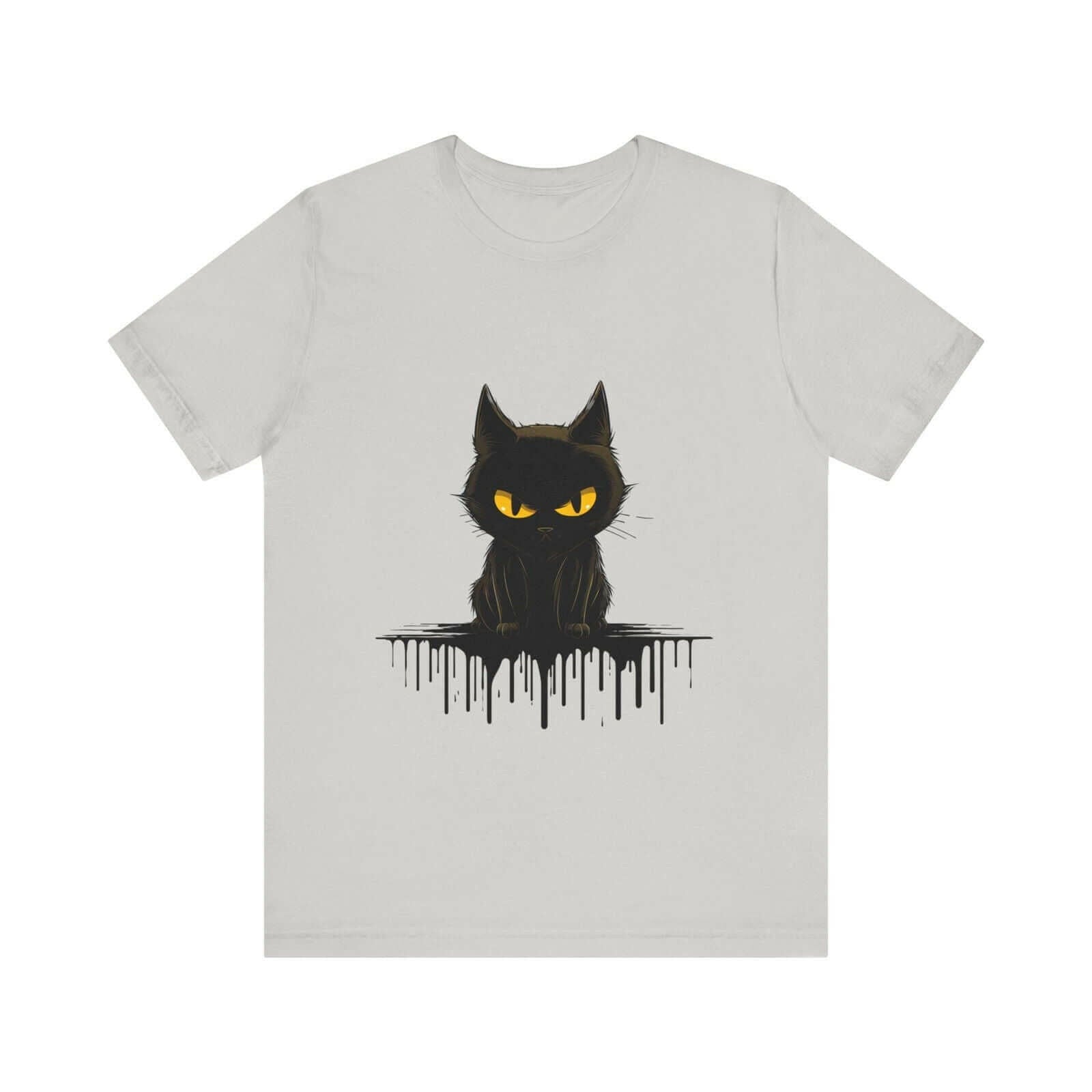 Black Cat Mystique T-Shirt with Unique Gothic Design