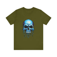 Thumbnail for Blue Dripping Skull T-Shirt for Bold Self-Expression and Artistic Style