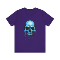 Thumbnail for Blue Dripping Skull T-Shirt for Bold Self-Expression and Artistic Style