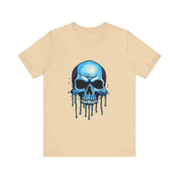 Thumbnail for Blue Dripping Skull T-Shirt for Bold Self-Expression and Artistic Style