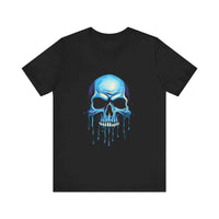 Thumbnail for Blue Dripping Skull T-Shirt for Bold Self-Expression and Artistic Style