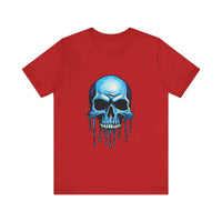 Thumbnail for Blue Dripping Skull T-Shirt for Bold Self-Expression and Artistic Style