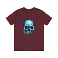 Thumbnail for Blue Dripping Skull T-Shirt for Bold Self-Expression and Artistic Style