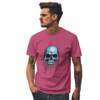 Thumbnail for Blue Dripping Skull T-Shirt for Bold Self-Expression and Artistic Style Berry