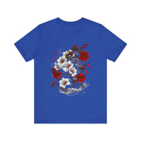 Thumbnail for Elegant Japanese Flowers T-Shirt with Stunning Blossom Design