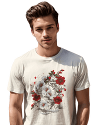 Thumbnail for Elegant Japanese Flowers T-Shirt with Stunning Blossom Design