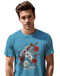 Thumbnail for Elegant Japanese Flowers T-Shirt with Stunning Blossom Design