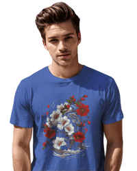 Thumbnail for Elegant Japanese Flowers T-Shirt with Stunning Blossom Design