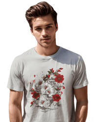 Thumbnail for Elegant Japanese Flowers T-Shirt with Stunning Blossom Design