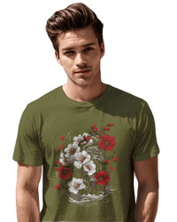 Thumbnail for Elegant Japanese Flowers T-Shirt with Stunning Blossom Design