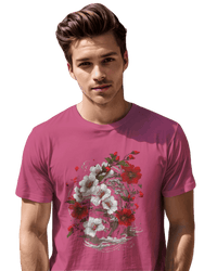 Thumbnail for Elegant Japanese Flowers T-Shirt with Stunning Blossom Design