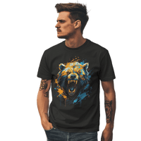 Thumbnail for Fierce Bear Unisex T-Shirt - Make a Bold Style Statement Black