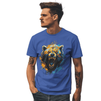 Thumbnail for Fierce Bear Unisex T-Shirt - Make a Bold Style Statement True Royal