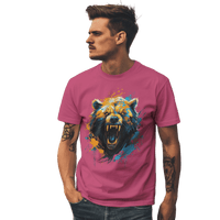 Thumbnail for Fierce Bear Unisex T-Shirt - Make a Bold Style Statement Berry