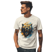 Thumbnail for Fierce Bear Unisex T-Shirt - Make a Bold Style Statement Natural