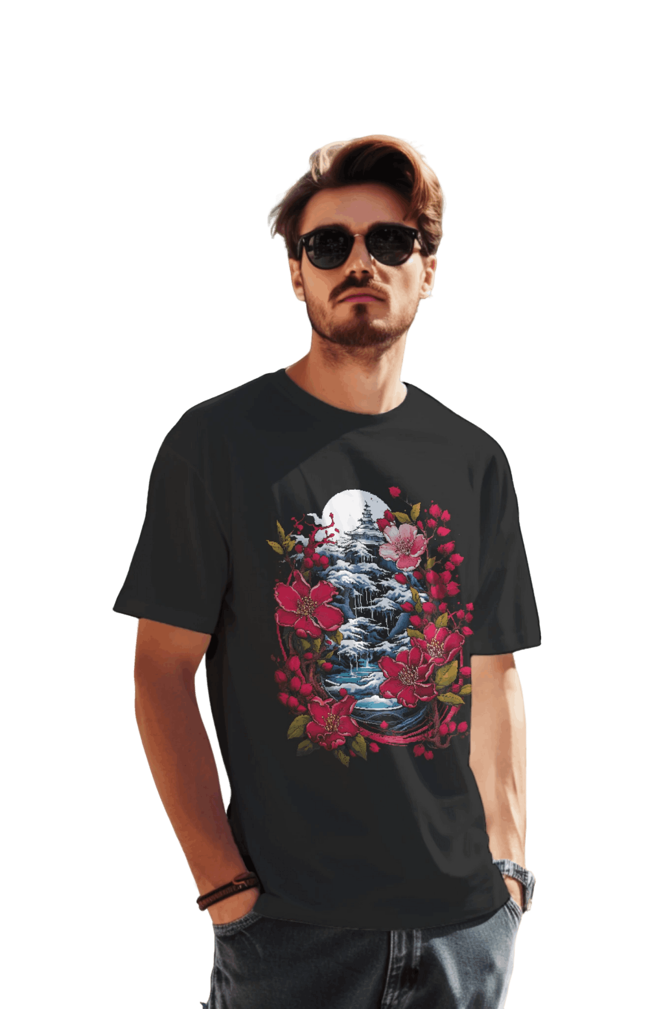 Japanese Dream T-Shirt for Serene Landscapes and Majestic Temples