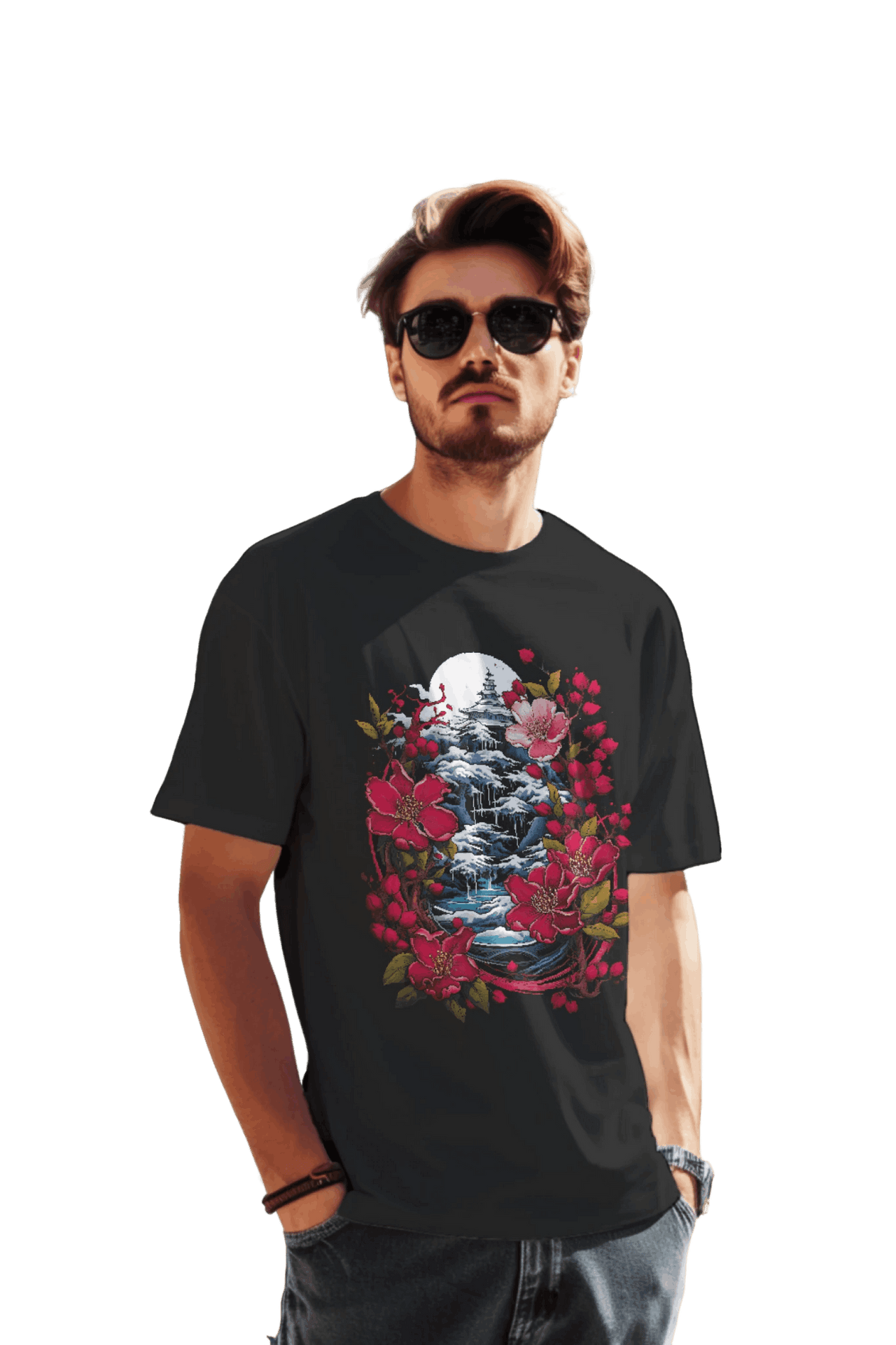 Japanese Dream T-Shirt for Serene Landscapes and Majestic Temples