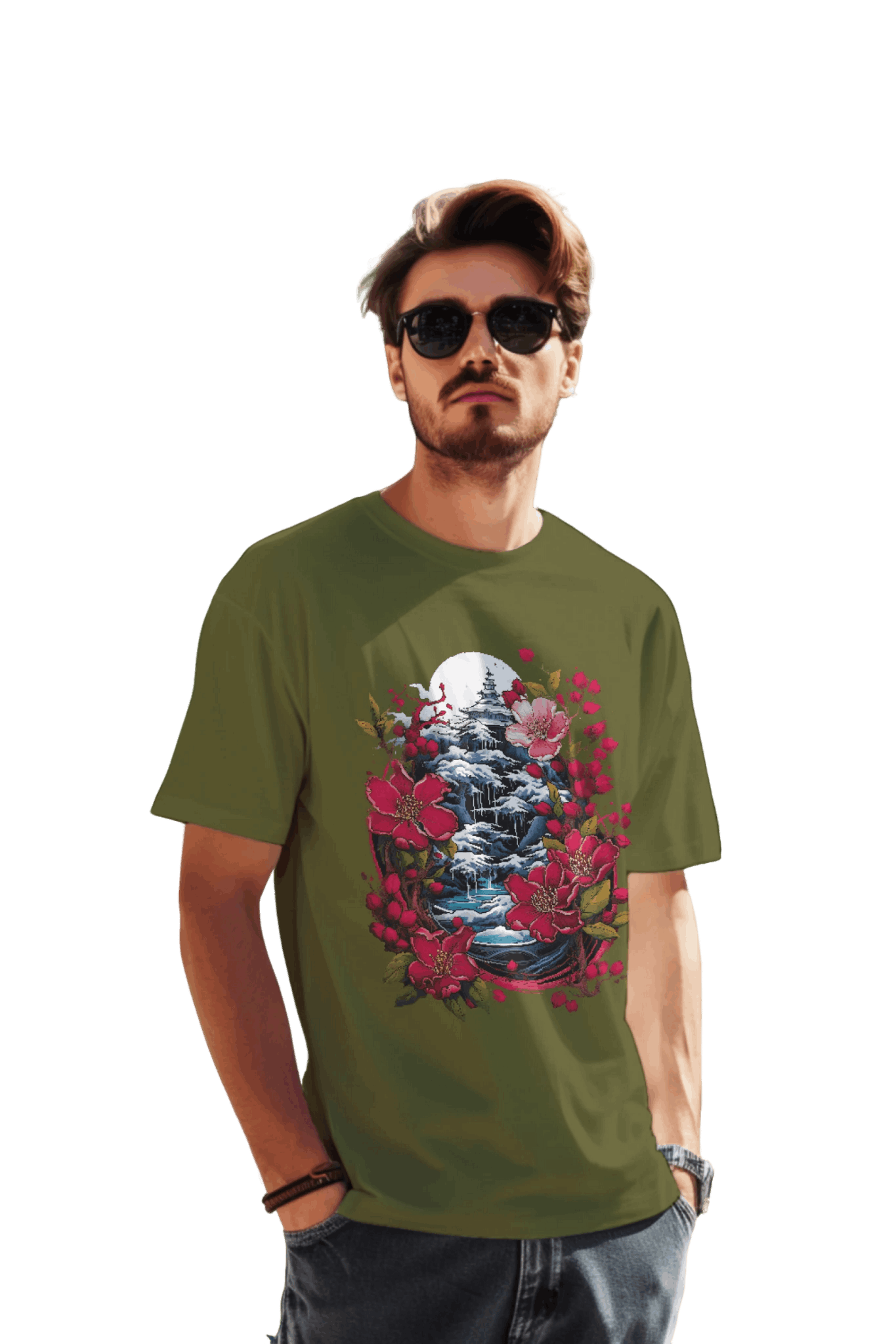 Japanese Dream T-Shirt for Serene Landscapes and Majestic Temples