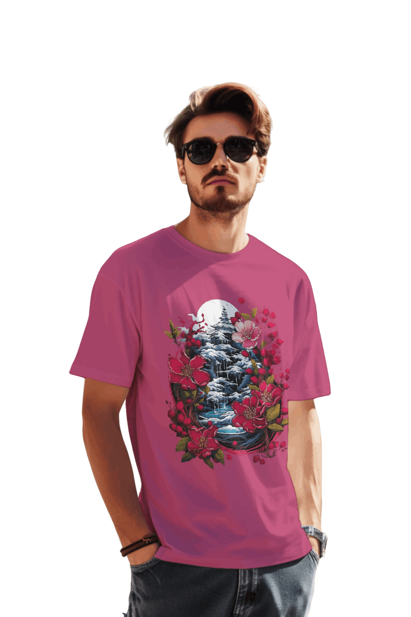 Japanese Dream T-Shirt for Serene Landscapes and Majestic Temples