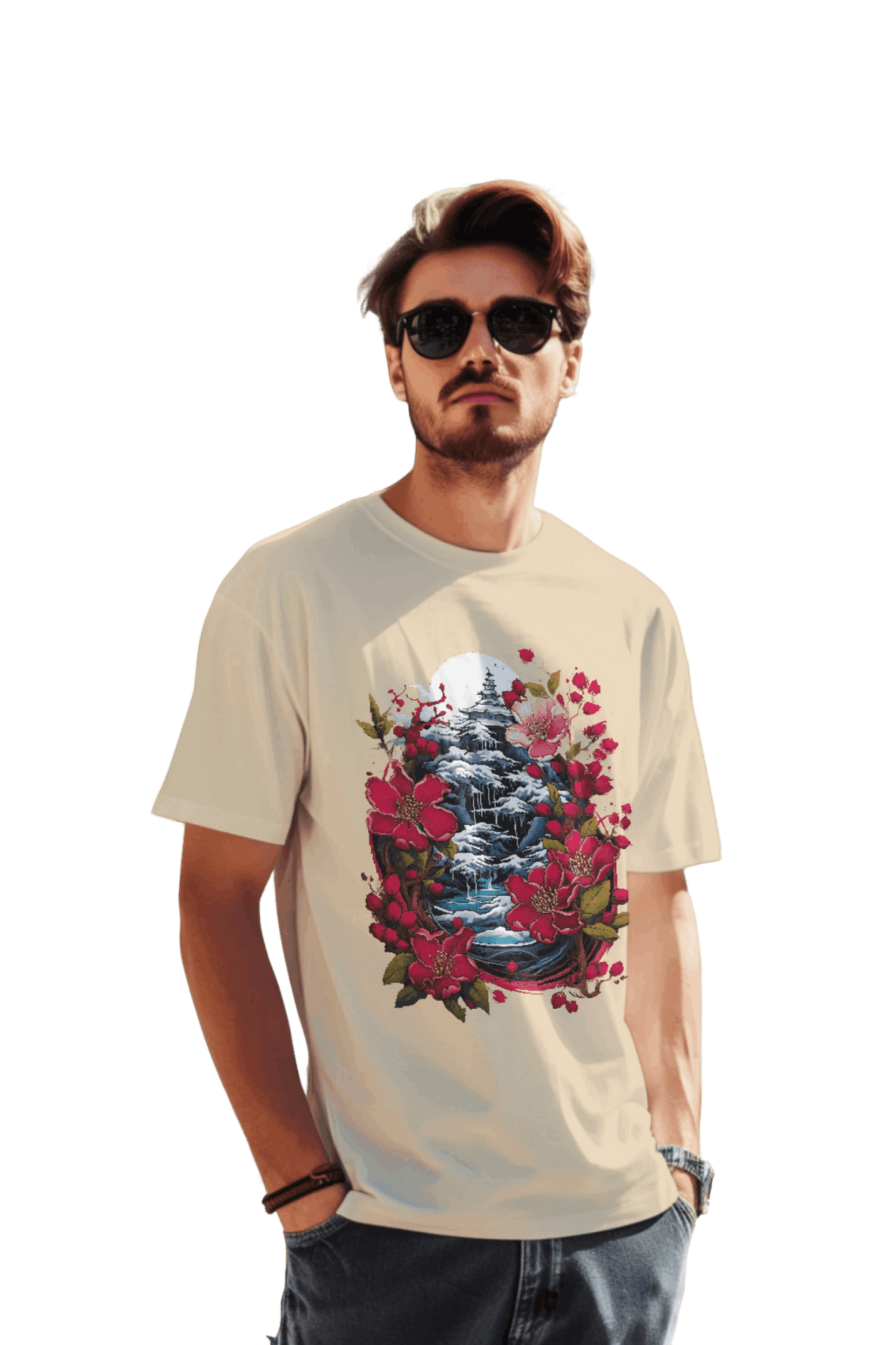 Japanese Dream T-Shirt for Serene Landscapes and Majestic Temples