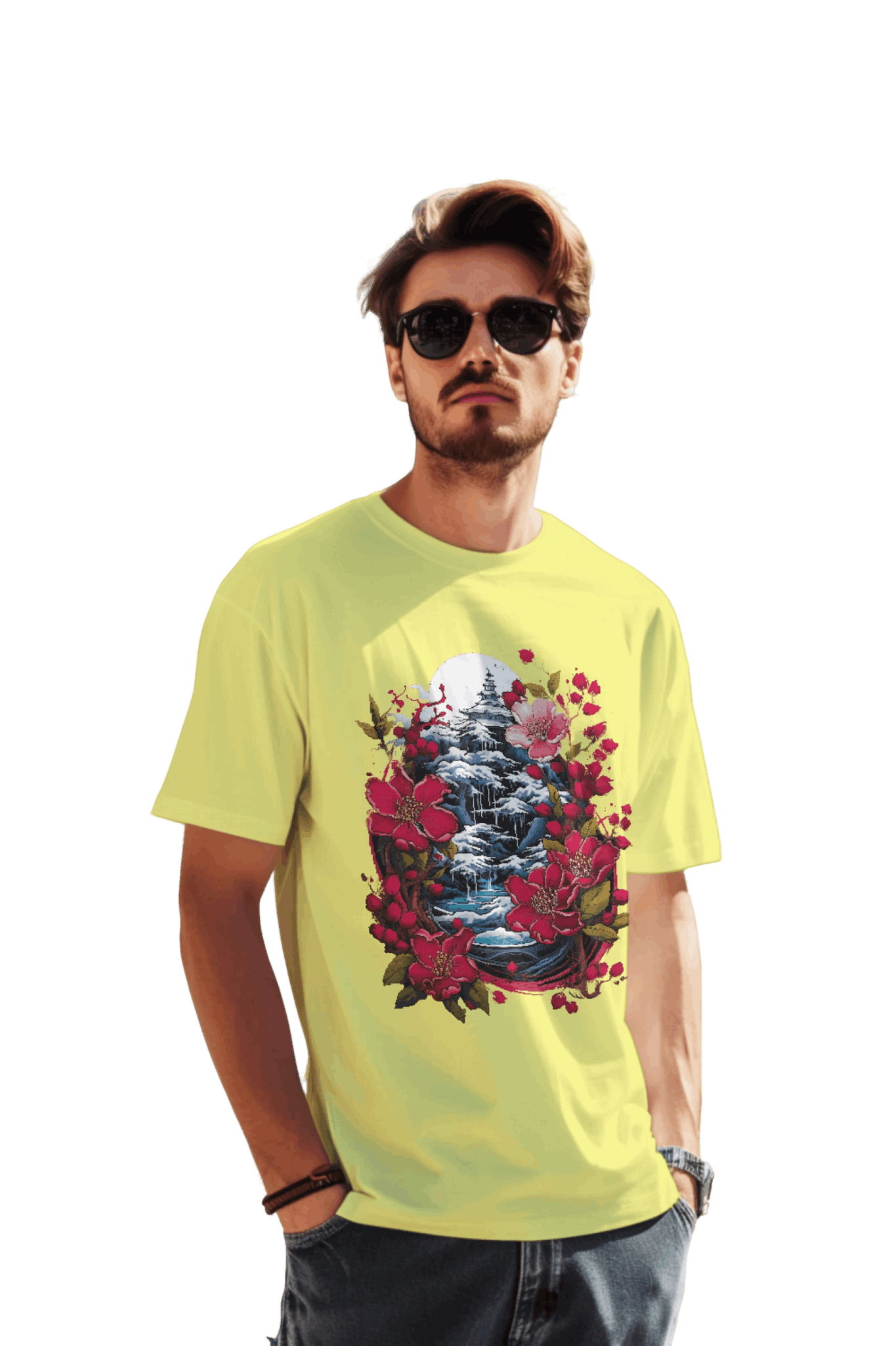 Japanese Dream T-Shirt for Serene Landscapes and Majestic Temples