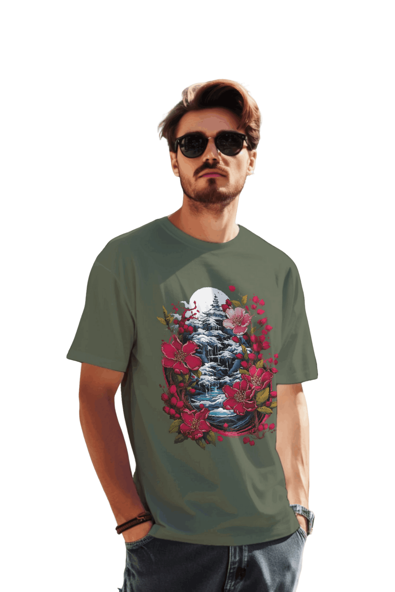 Japanese Dream T-Shirt for Serene Landscapes and Majestic Temples