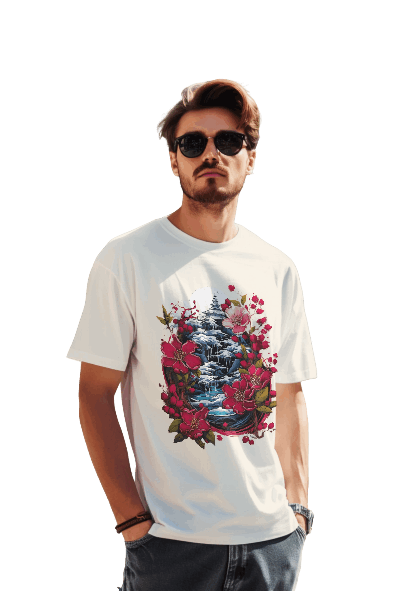 Japanese Dream T-Shirt for Serene Landscapes and Majestic Temples