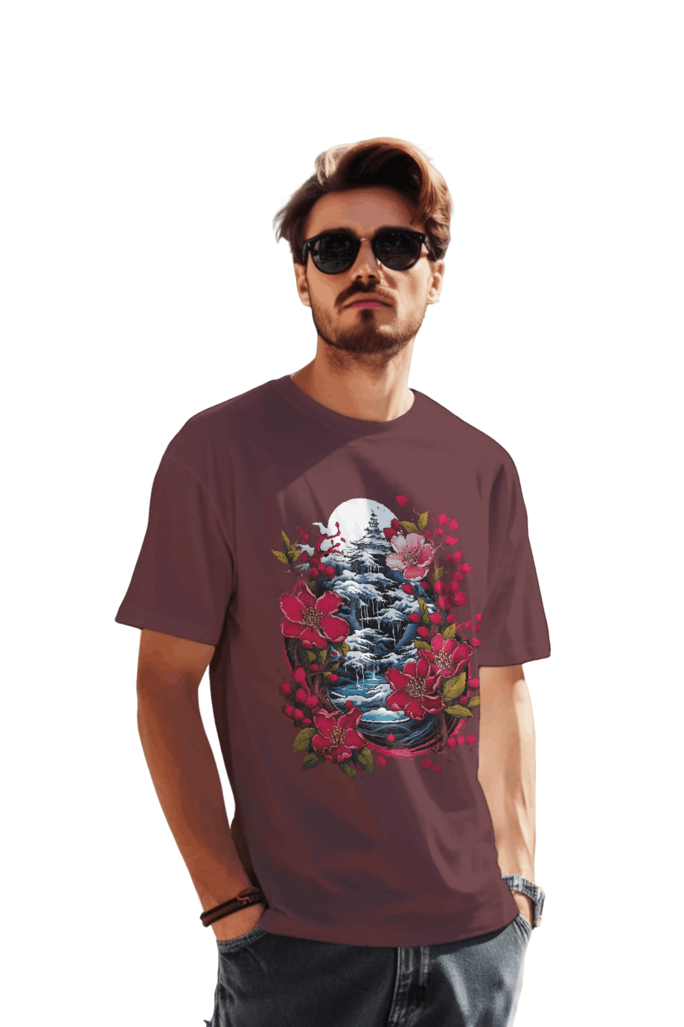 Japanese Dream T-Shirt for Serene Landscapes and Majestic Temples