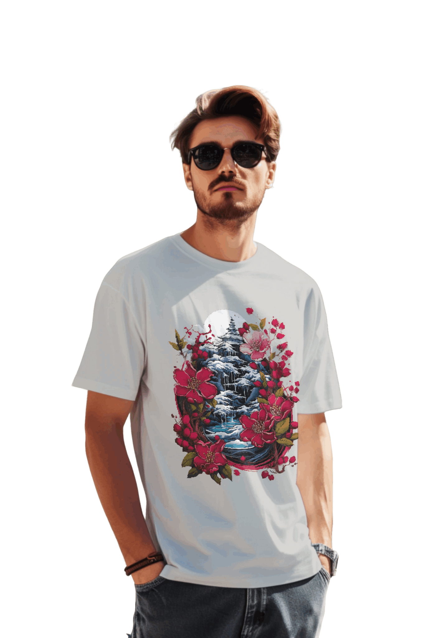 Japanese Dream T-Shirt for Serene Landscapes and Majestic Temples