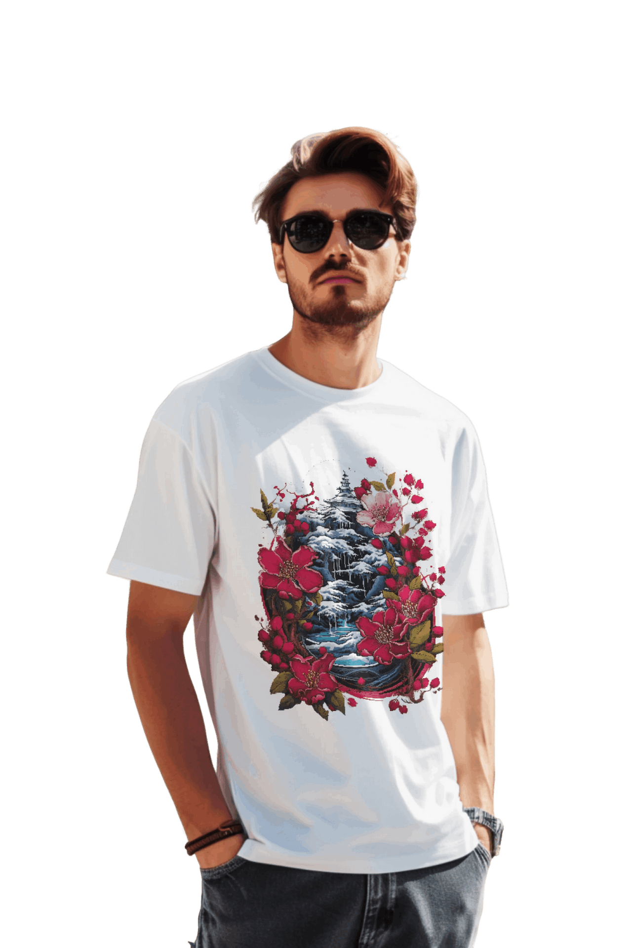 Japanese Dream T-Shirt for Serene Landscapes and Majestic Temples