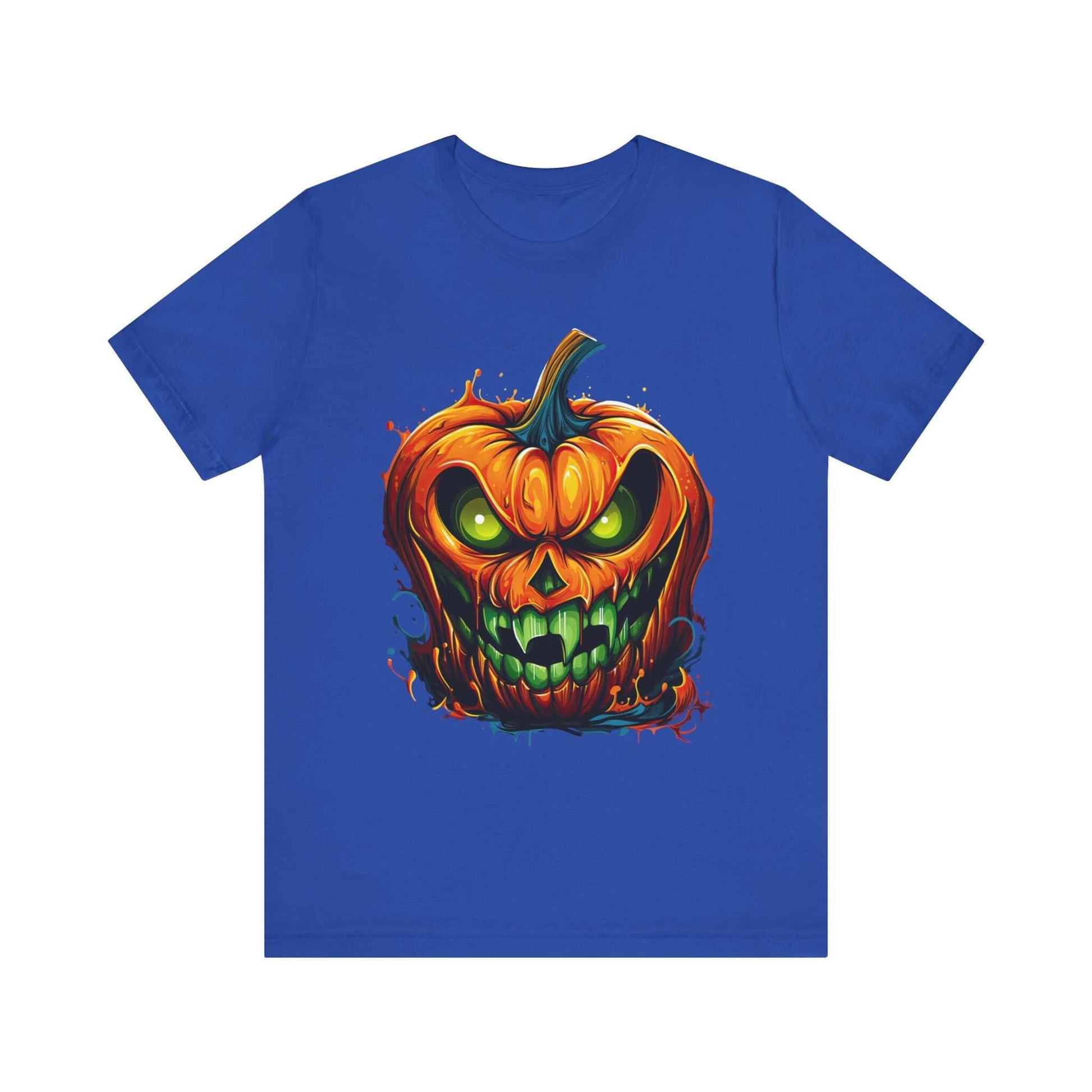 Menacing Halloween Pumpkin T-Shirt for a Spooktacular Statement