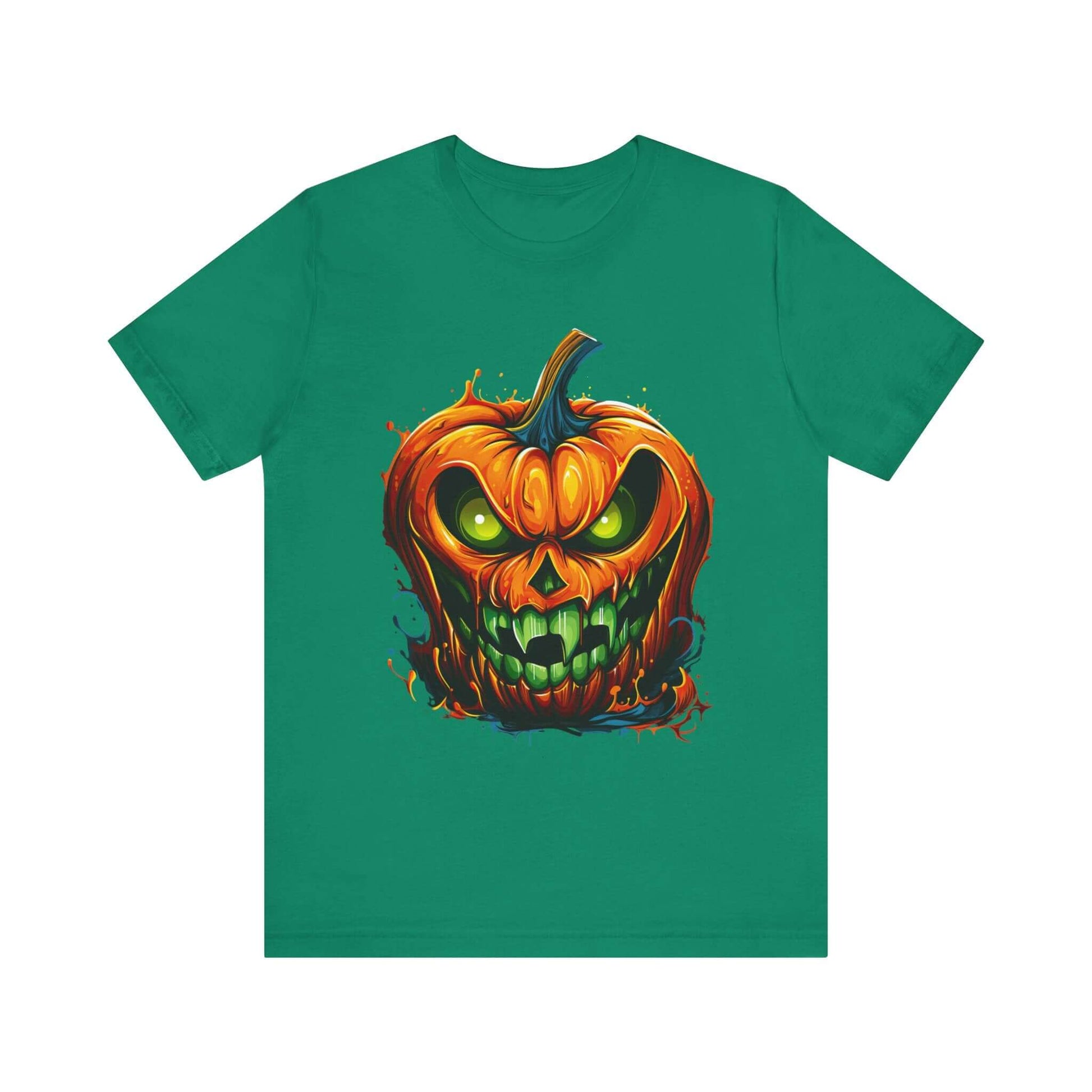 Menacing Halloween Pumpkin T-Shirt for a Spooktacular Statement