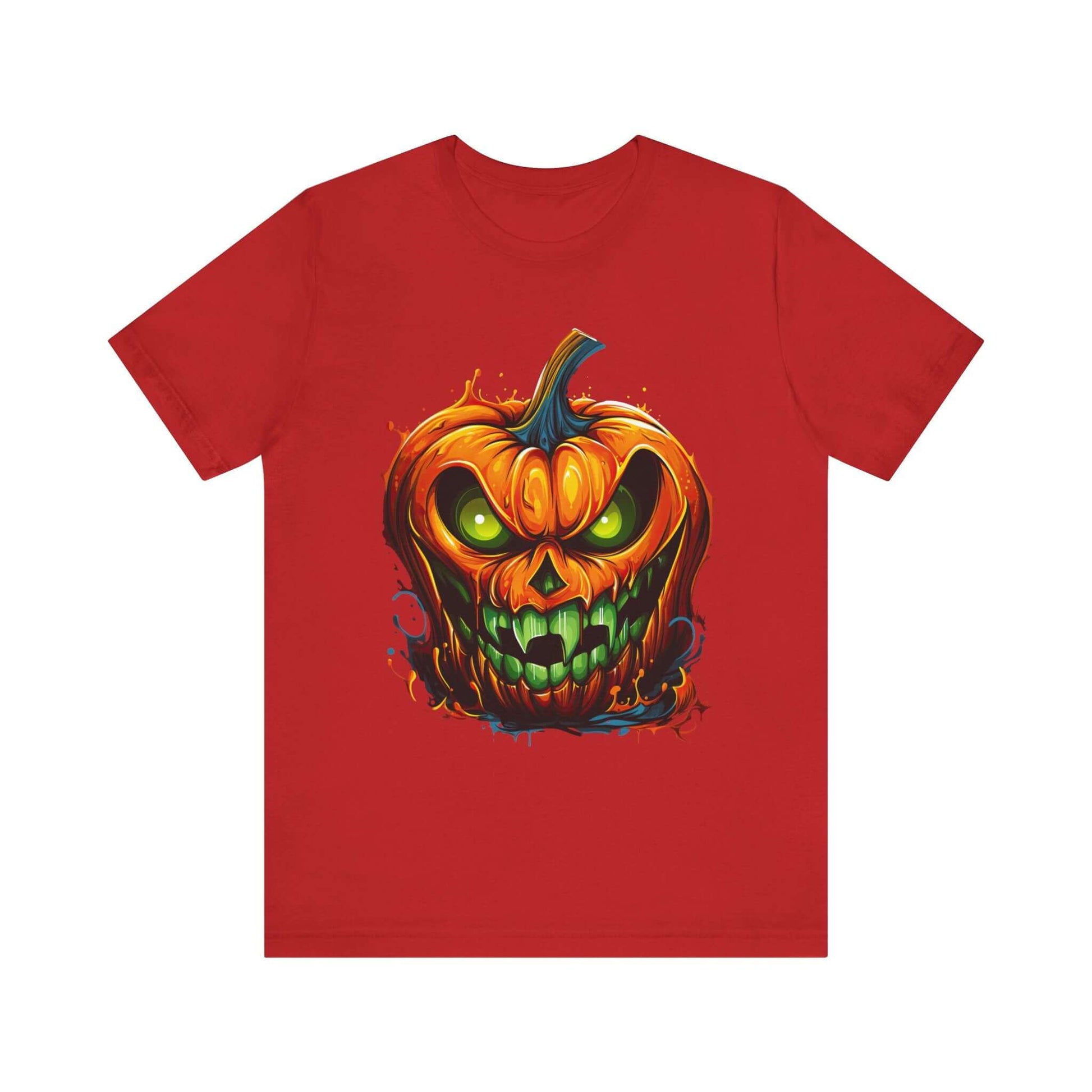 Menacing Halloween Pumpkin T-Shirt for a Spooktacular Statement