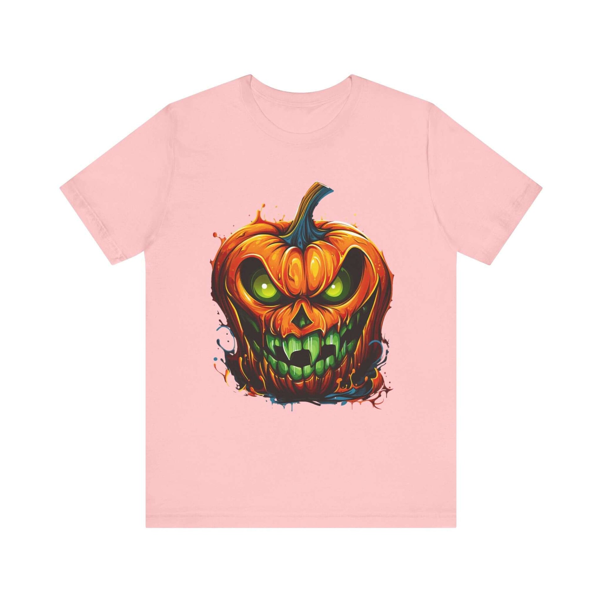 Menacing Halloween Pumpkin T-Shirt for a Spooktacular Statement