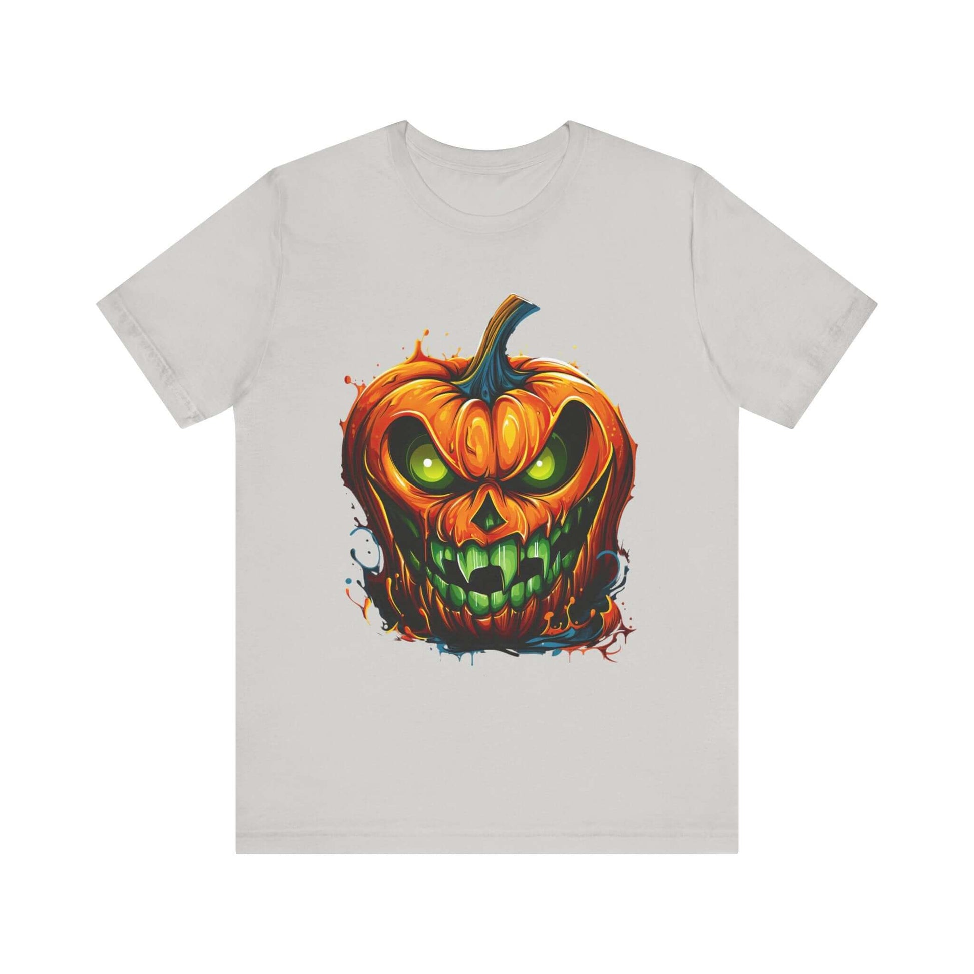 Menacing Halloween Pumpkin T-Shirt for a Spooktacular Statement