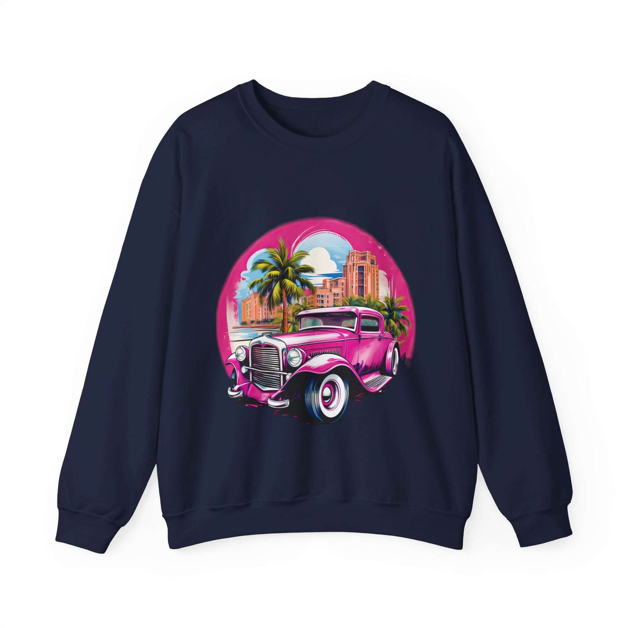 Pink Hot Rod Crewneck Sweatshirt for a Stylish Wardrobe Upgrade