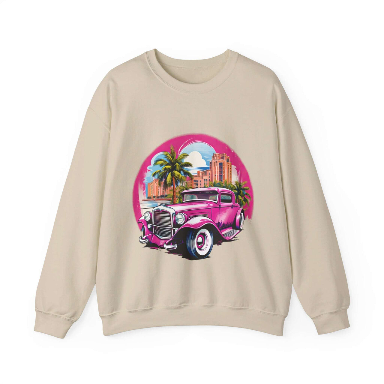 Pink Hot Rod Crewneck Sweatshirt for a Stylish Wardrobe Upgrade