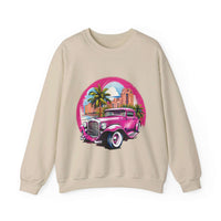 Thumbnail for Pink Hot Rod Crewneck Sweatshirt for a Stylish Wardrobe Upgrade