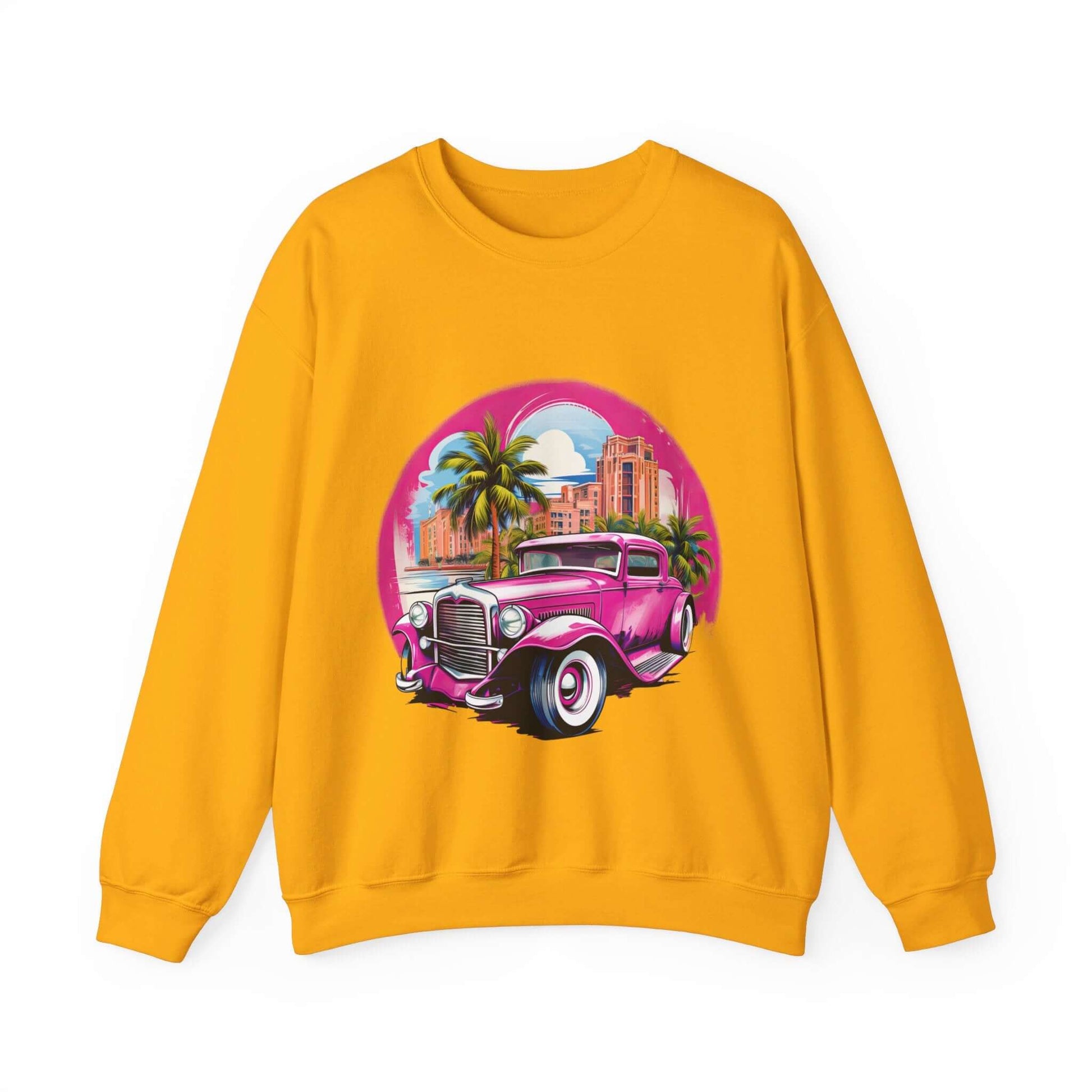 Pink Hot Rod Crewneck Sweatshirt for a Stylish Wardrobe Upgrade