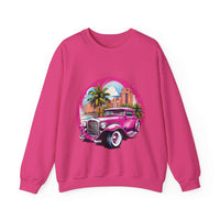 Thumbnail for Pink Hot Rod Crewneck Sweatshirt for a Stylish Wardrobe Upgrade