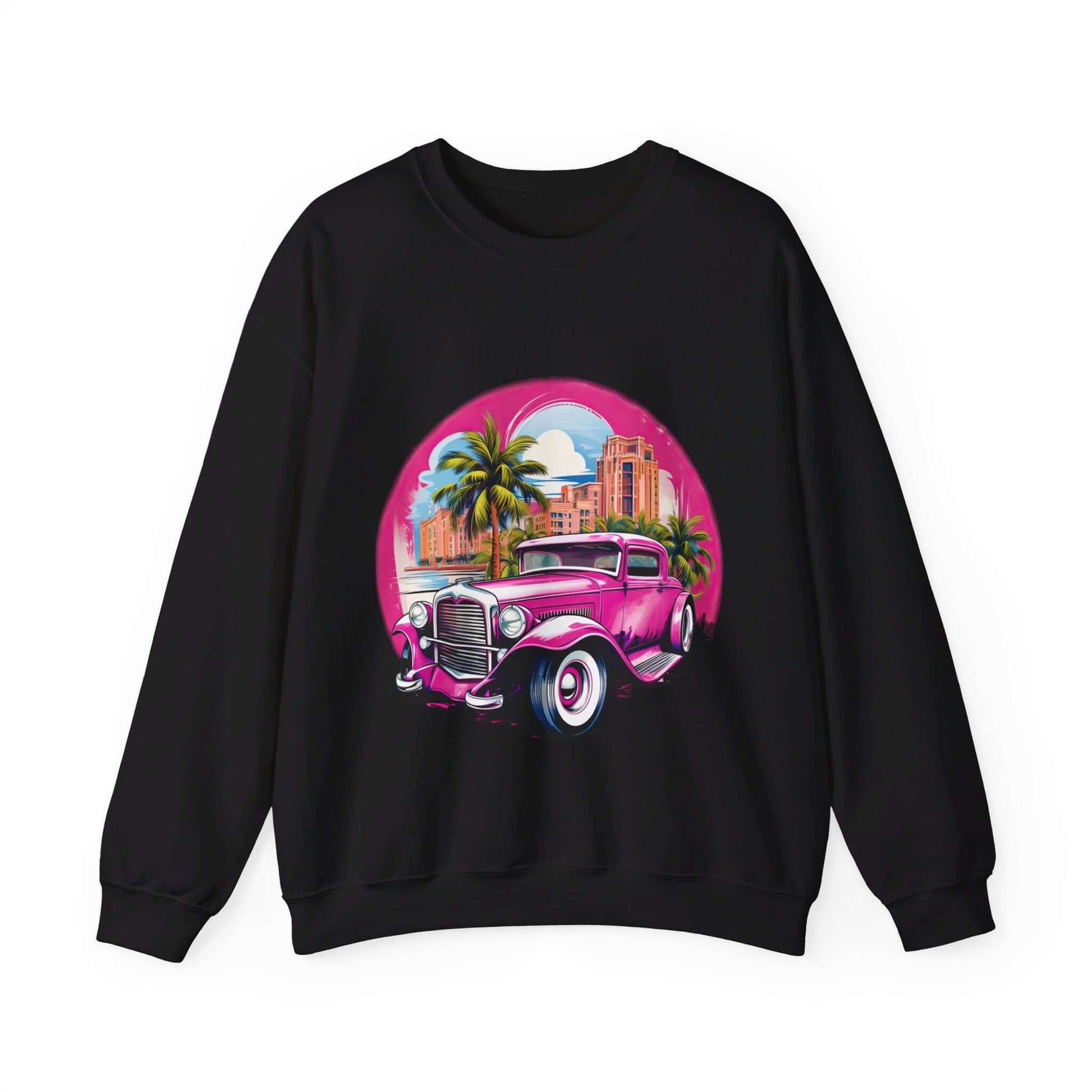 Pink Hot Rod Crewneck Sweatshirt for a Stylish Wardrobe Upgrade