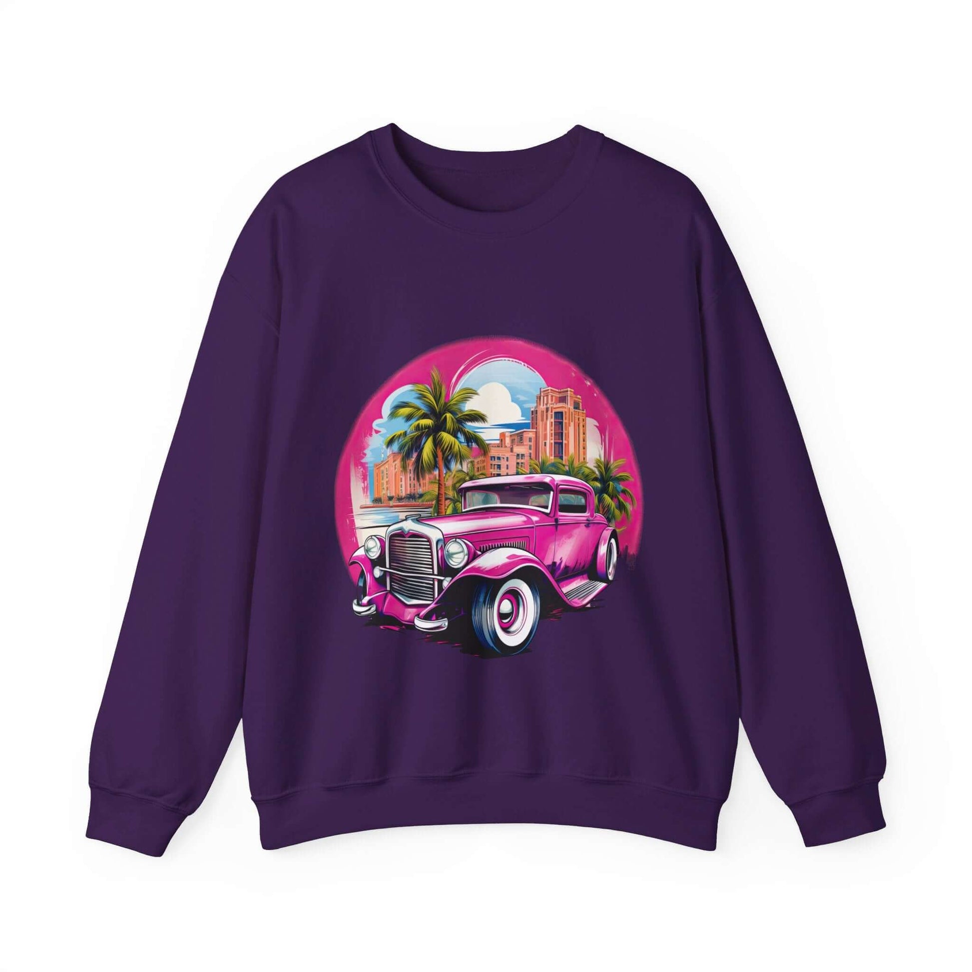 Pink Hot Rod Crewneck Sweatshirt for a Stylish Wardrobe Upgrade