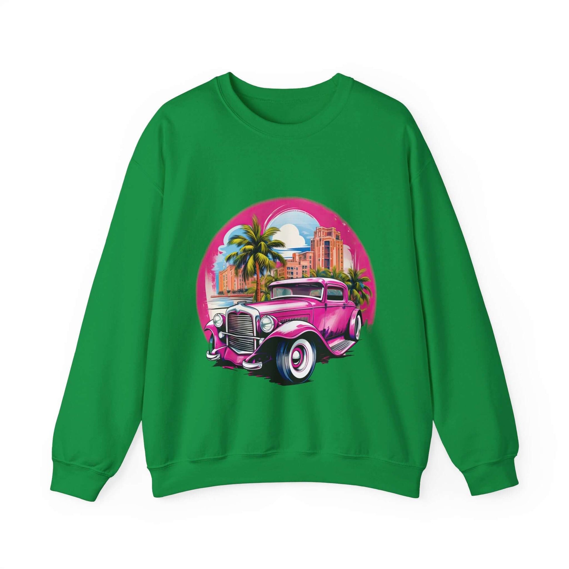 Pink Hot Rod Crewneck Sweatshirt for a Stylish Wardrobe Upgrade