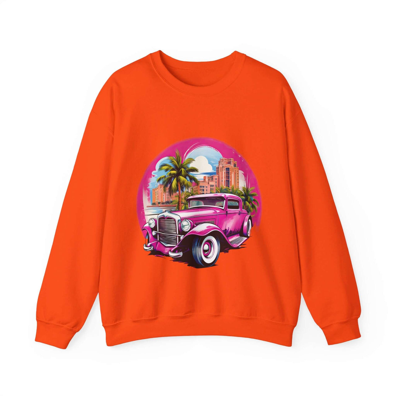 Pink Hot Rod Crewneck Sweatshirt for a Stylish Wardrobe Upgrade