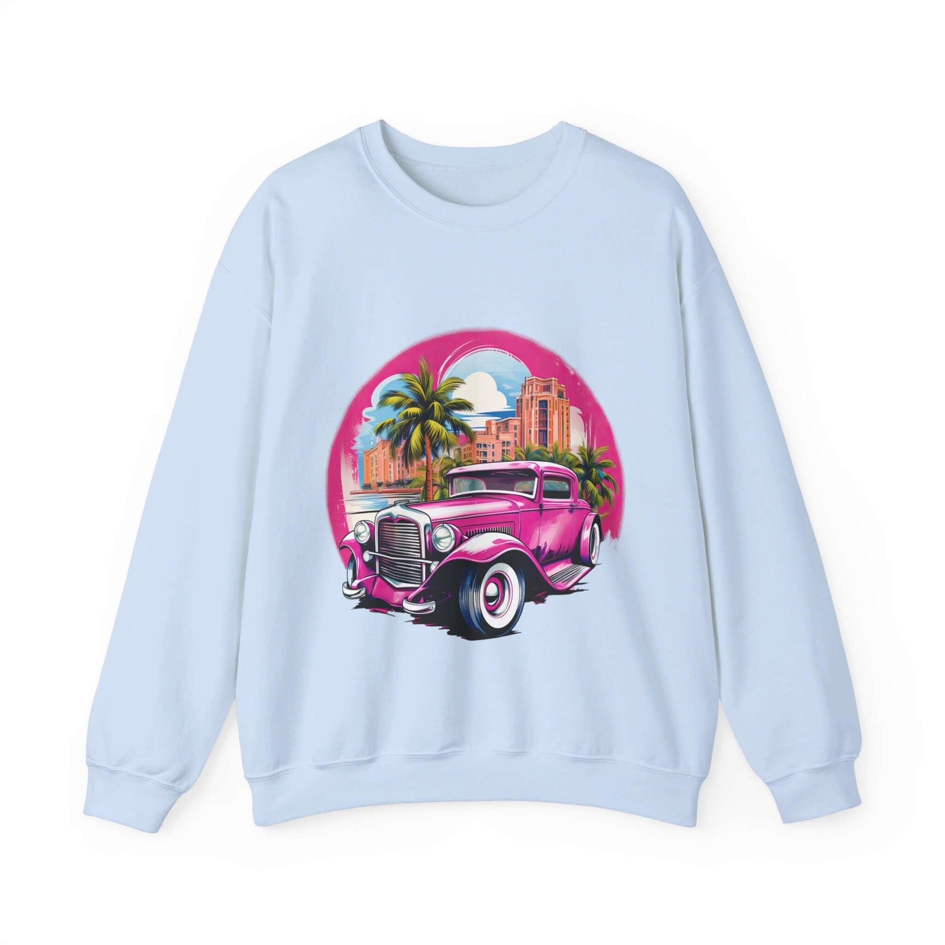 Pink Hot Rod Crewneck Sweatshirt for a Stylish Wardrobe Upgrade