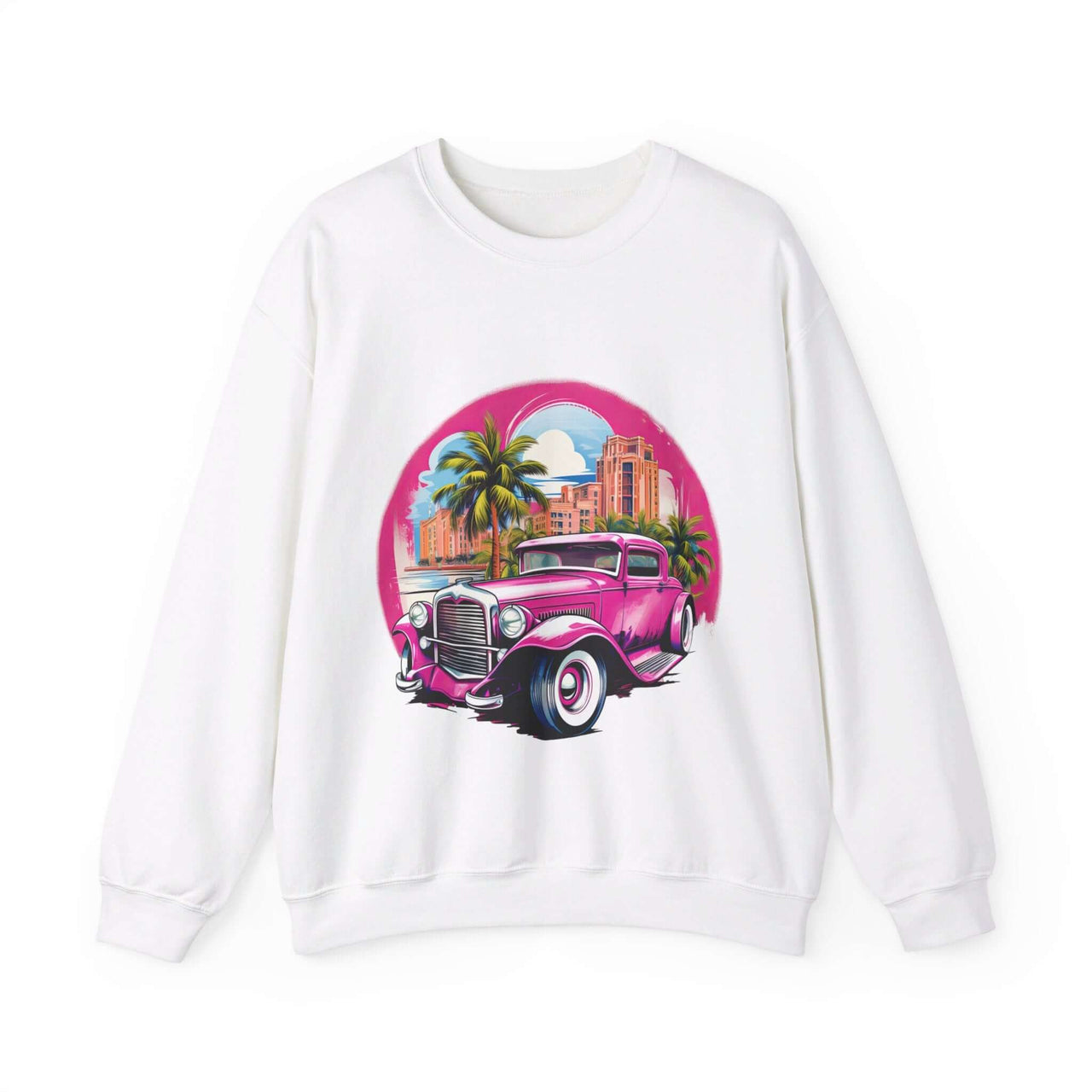 Pink Hot Rod Crewneck Sweatshirt for a Stylish Wardrobe Upgrade