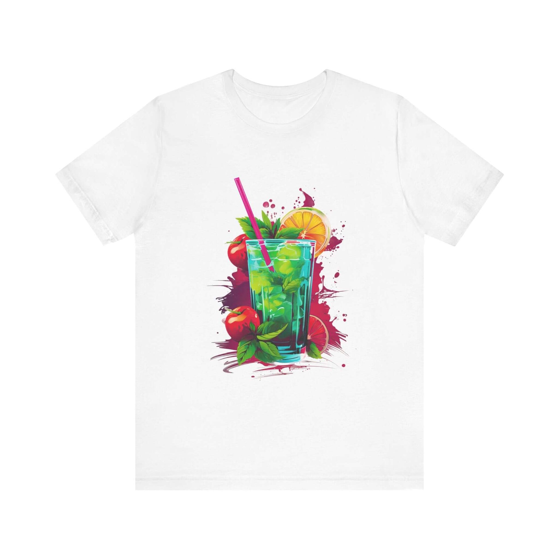 Vibrant Drink Design Refreshing T-Shirt for a Whimsical Look