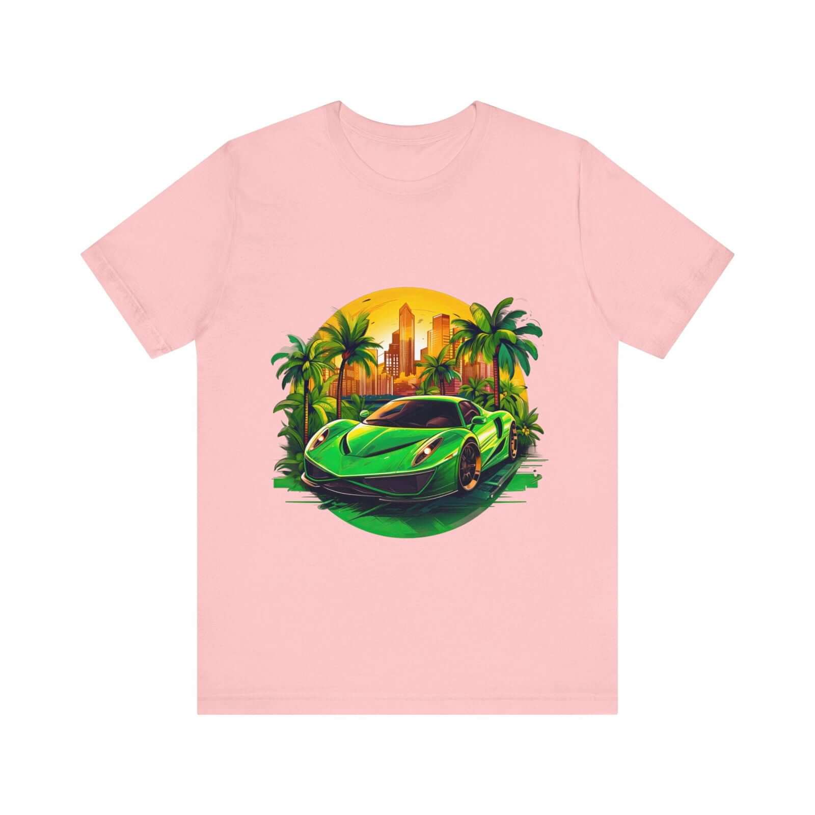 Sleek Green Sports Car T-Shirt for the Stylish Enthusiast