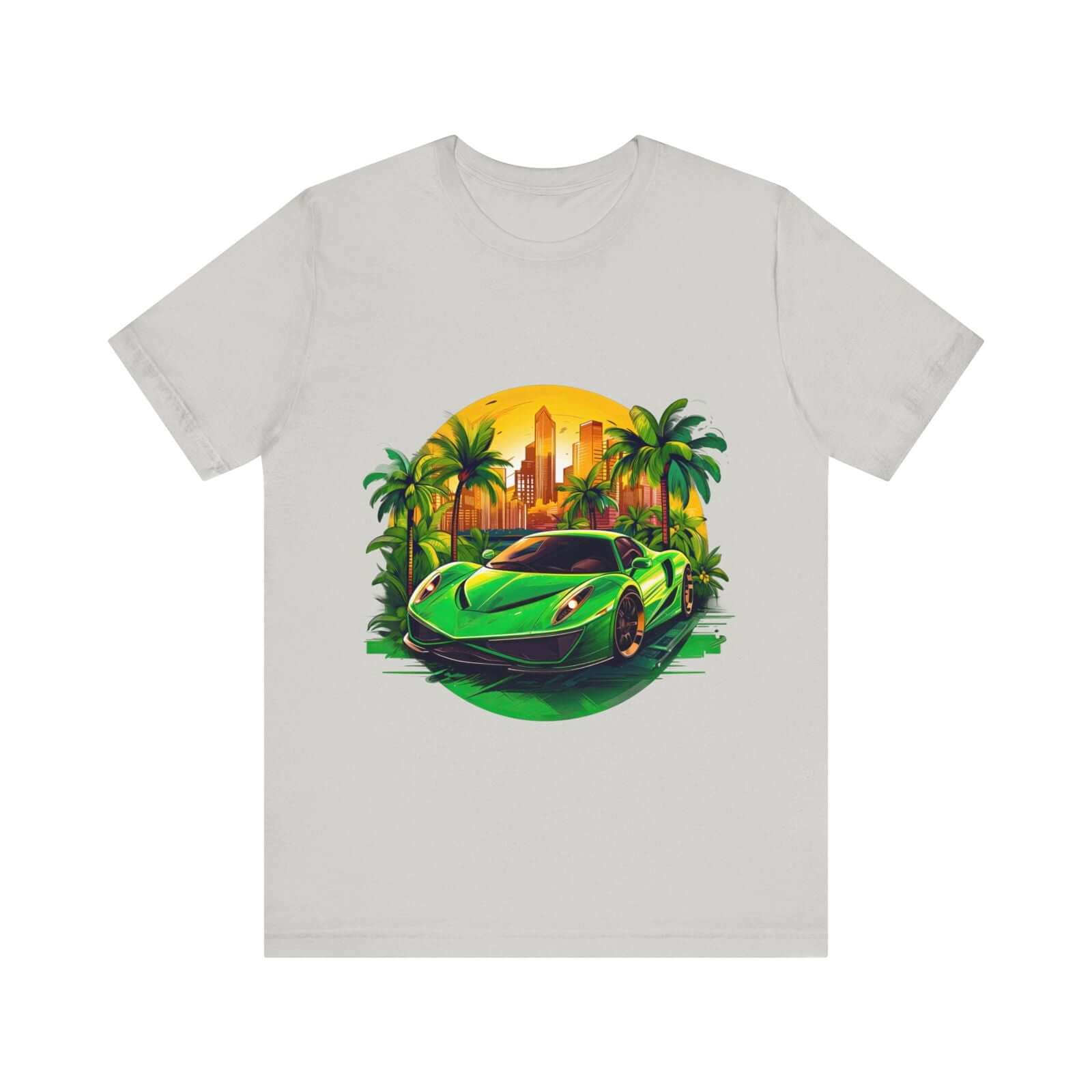 Sleek Green Sports Car T-Shirt for the Stylish Enthusiast