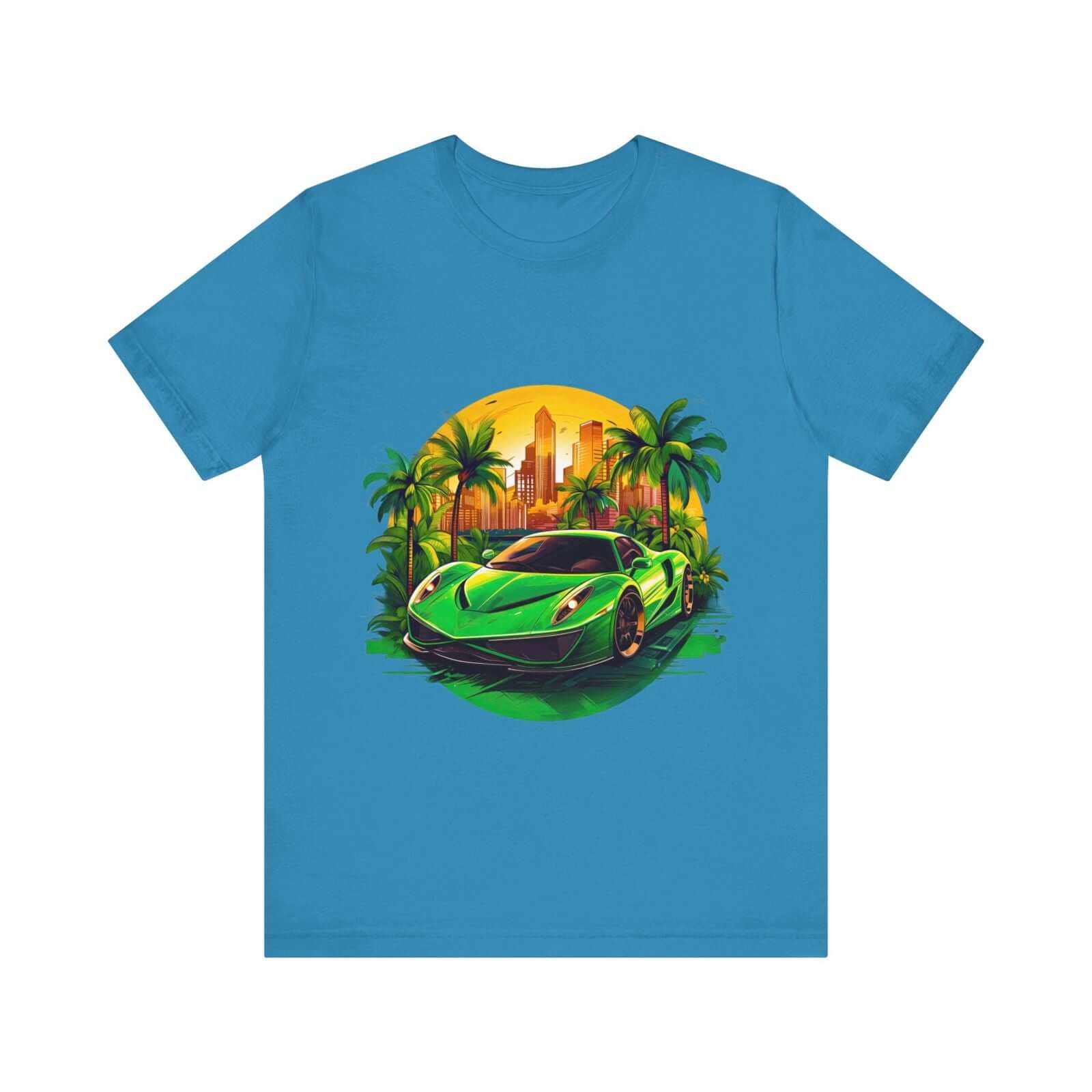 Sleek Green Sports Car T-Shirt for the Stylish Enthusiast